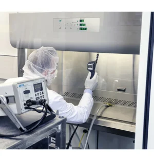 validación de cabinas de flujo laminar