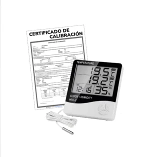 termohigrometro con certificado de calibracion