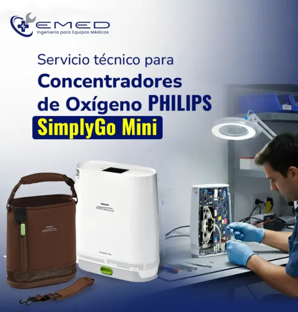 servicio técnico concentradores Philips SimplyGo Mini
